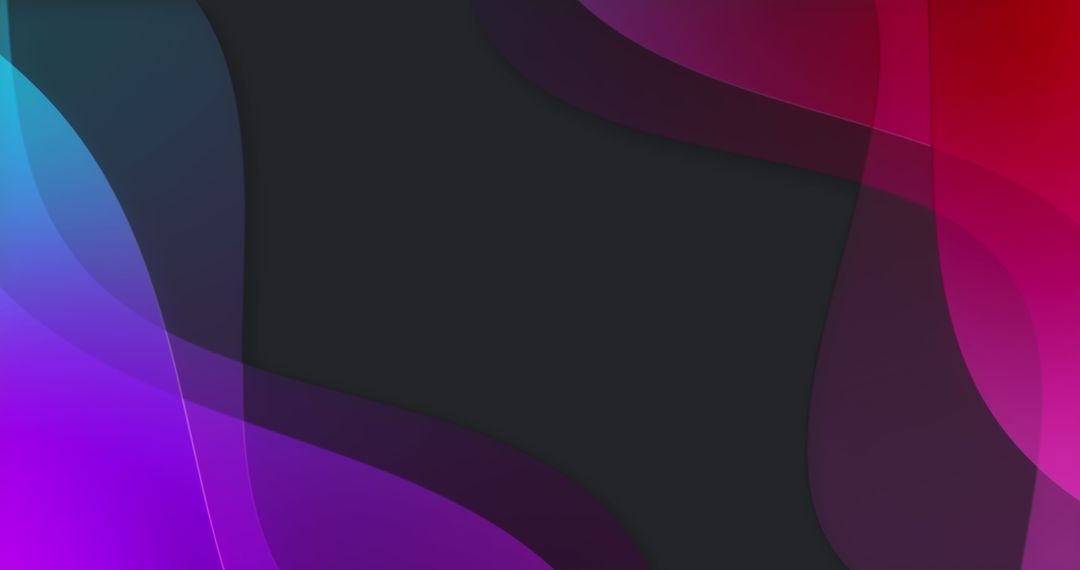 Vibrant Abstract Wavy Design on Black Background