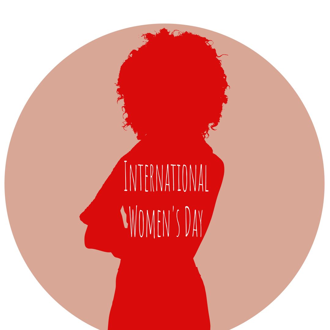 International Women's Day Silhouette Representing Empowerment