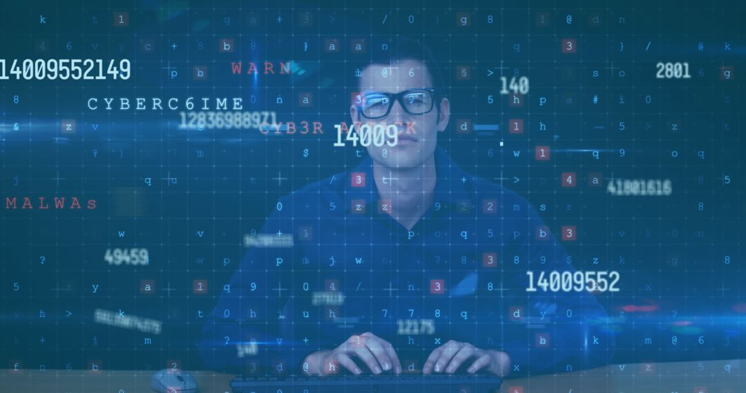 Cybersecurity Expert Analyzing Data Networks