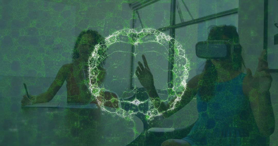 Futuristic VR Technology and Brain Visualization