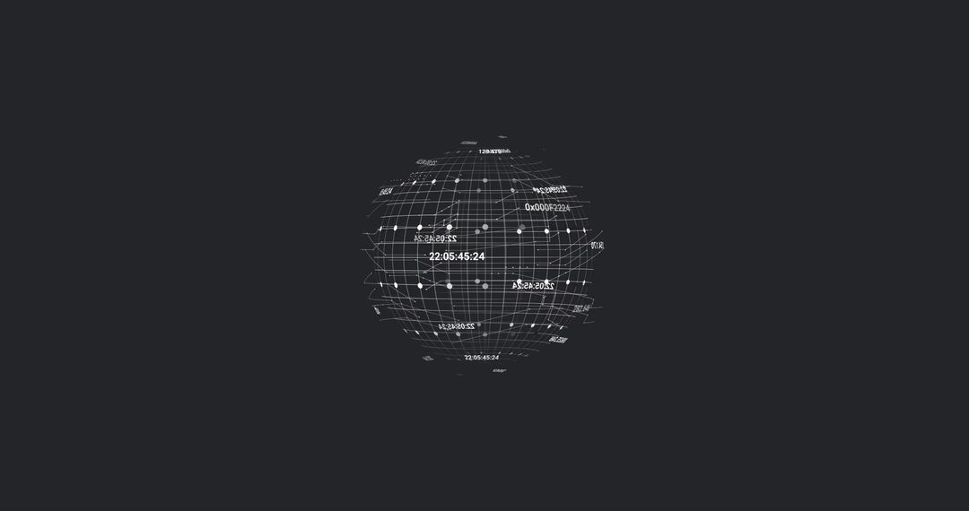 Futuristic Global Data Visualization With Analytics Overlays