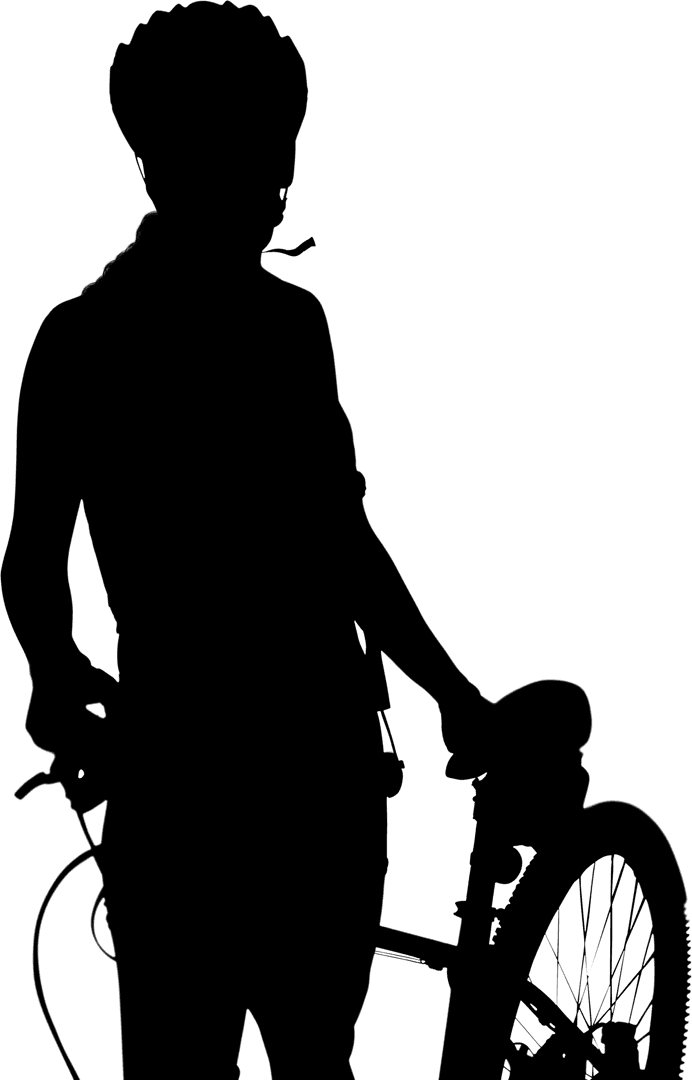 Transparent Silhouette of Man Running in Vector Style