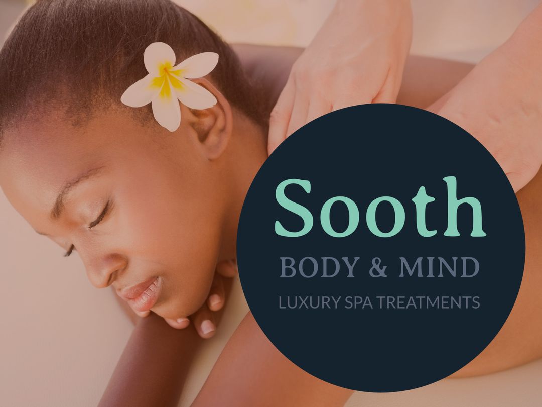 Tranquil Spa Massage with Floral Accents Enhancing Relaxation