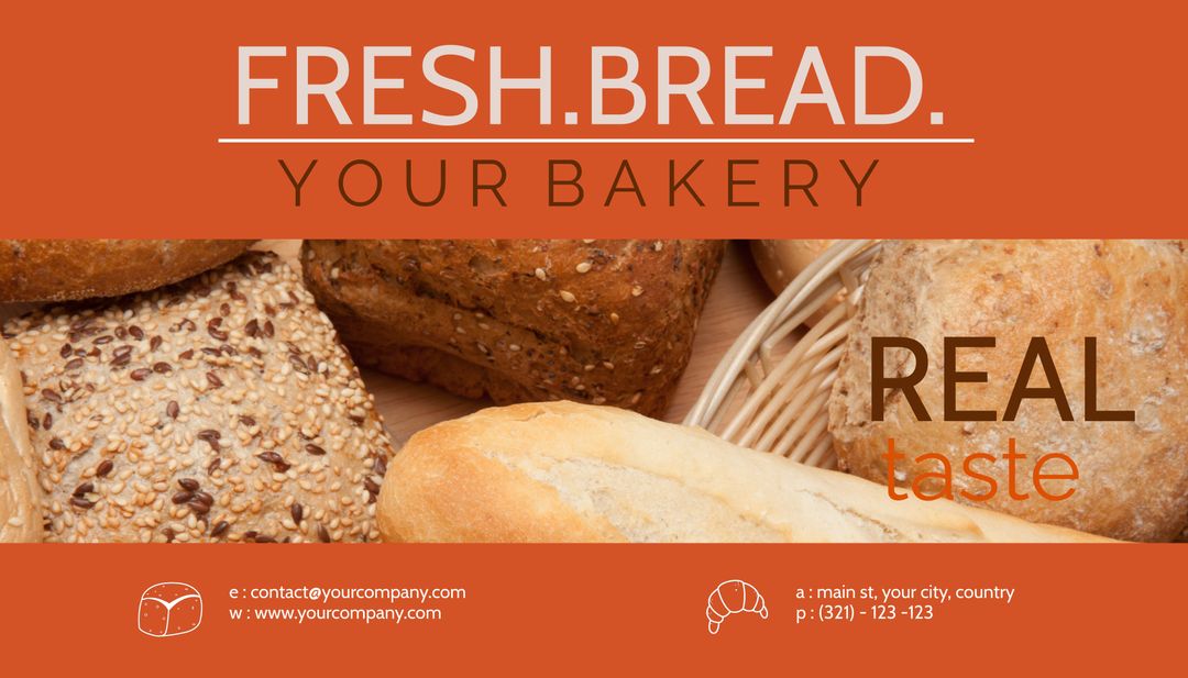 Bakery promotion with fresh bread highlights authentic flavors