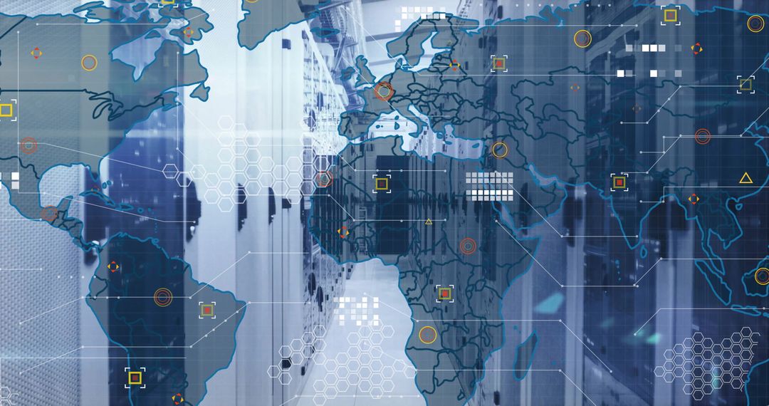 Global connectivity and data processing over server network