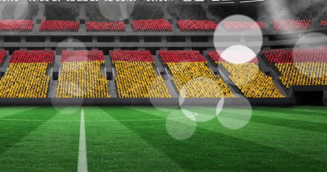 Abstract Behind Scenes Football Stadium View