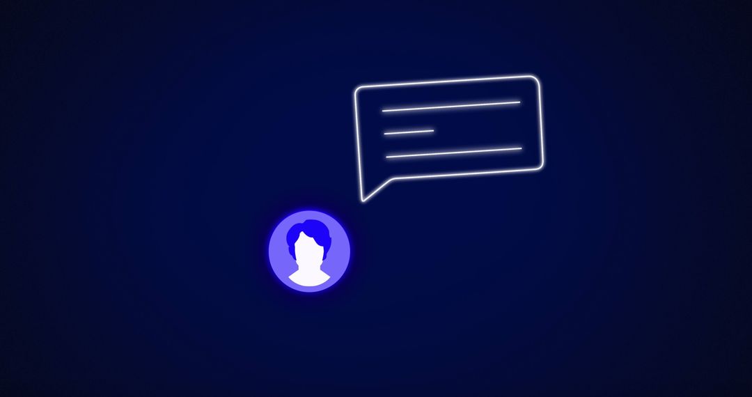 Digital Communication Concept with Social Media Icons