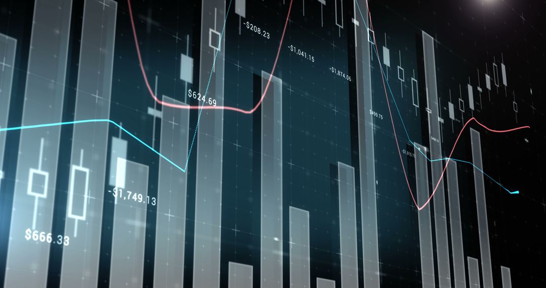 Abstract Financial Graphs and Stock Market Data Visualization - Free Images, Stock Photos and Pictures on Pikwizard.com