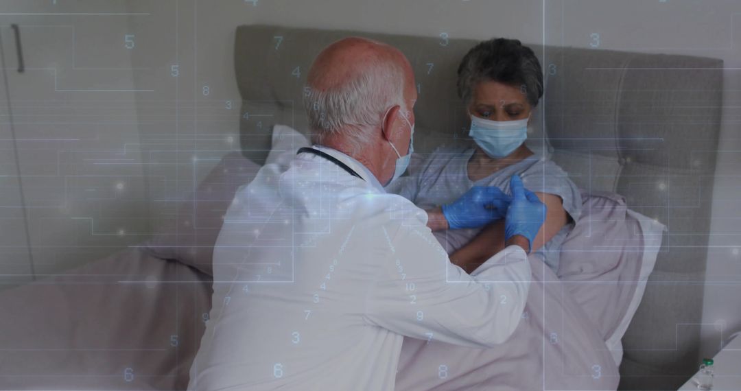 Doctor Administers Vaccine to Patient at Home