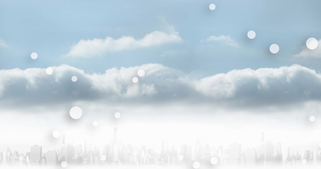 Cloud Technology Concept with Floating Binary Networks - Free Images, Stock Photos and Pictures on Pikwizard.com
