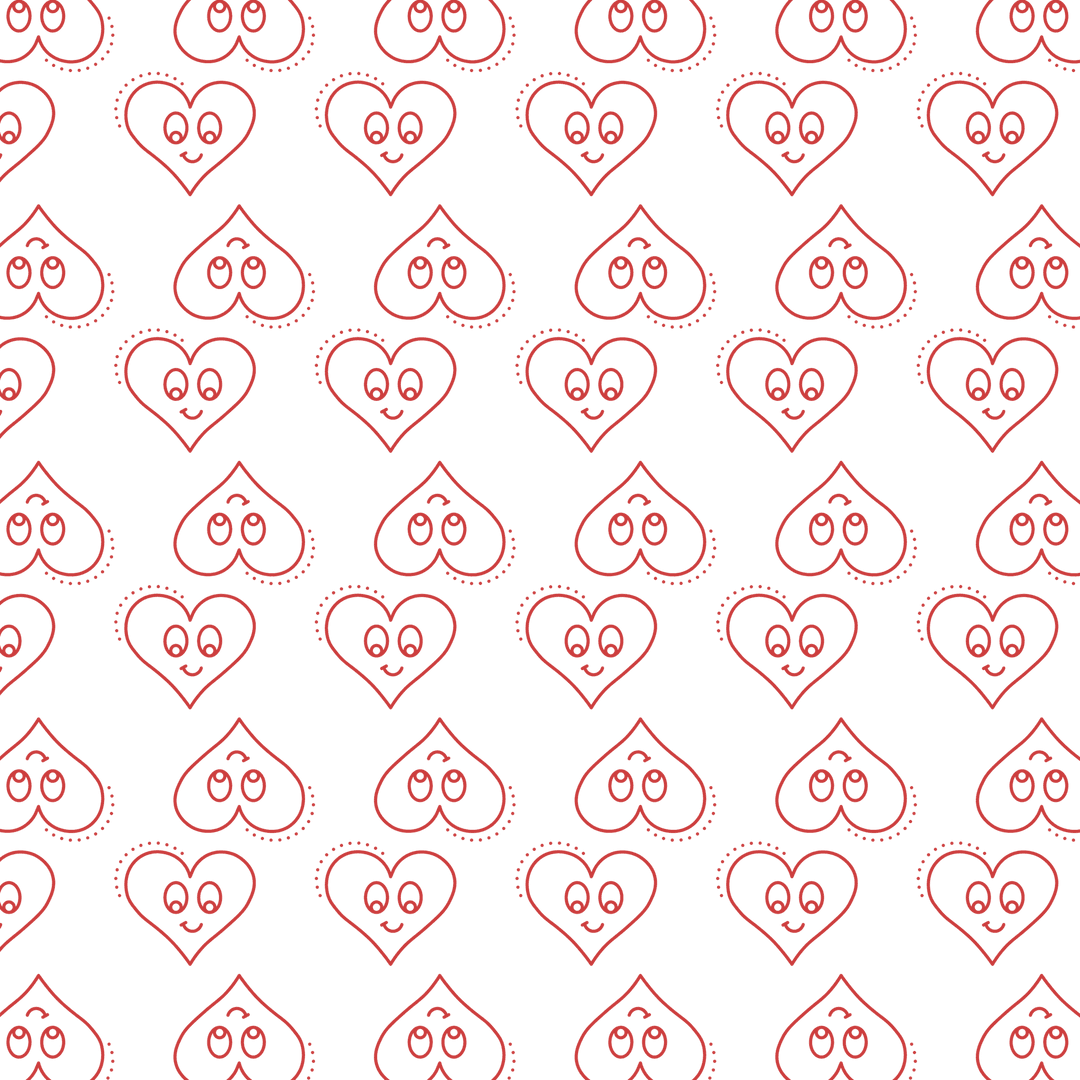 Transparent Heart Pattern Vector with Smiling Faces - Download Free Stock Images Pikwizard.com