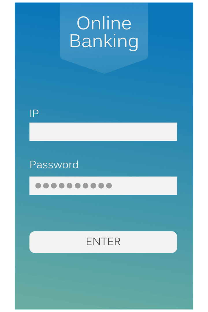Transparent Online Banking Interface with Password Security Features - Download Free Stock Images Pikwizard.com