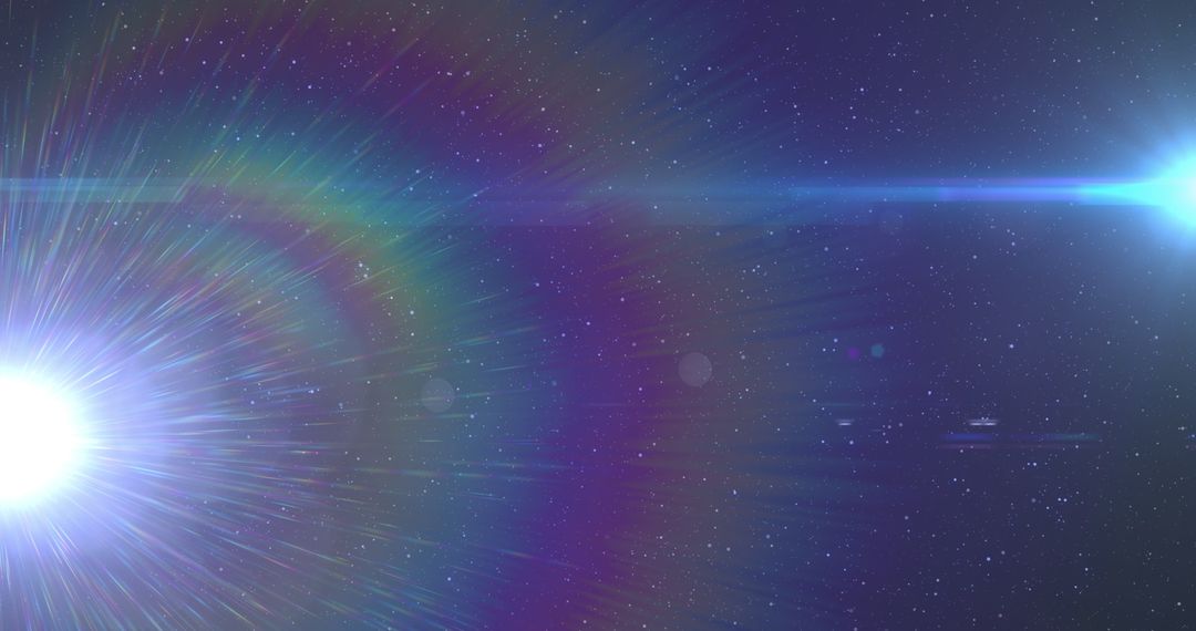 Cosmic Light Burst in Starry Galaxy