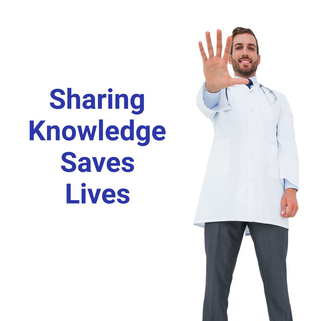 doctor sharing health knowledge with message display - Download Free Stock Images Pikwizard.com