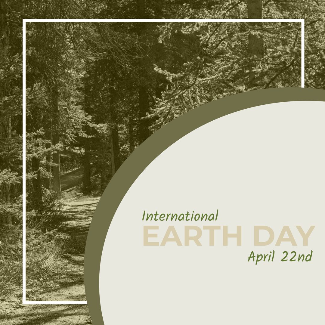 International Earth Day Forest Themed Poster