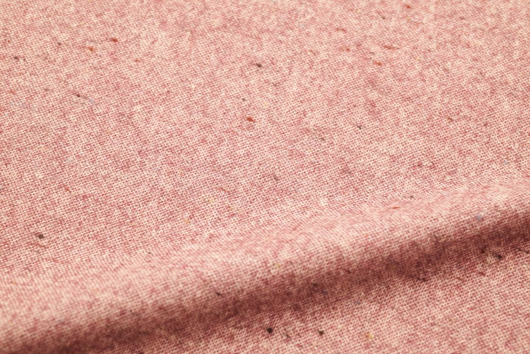 Soft Pink Heathered Wool Texture Close-Up for Textile, Fashion, Interior Design
