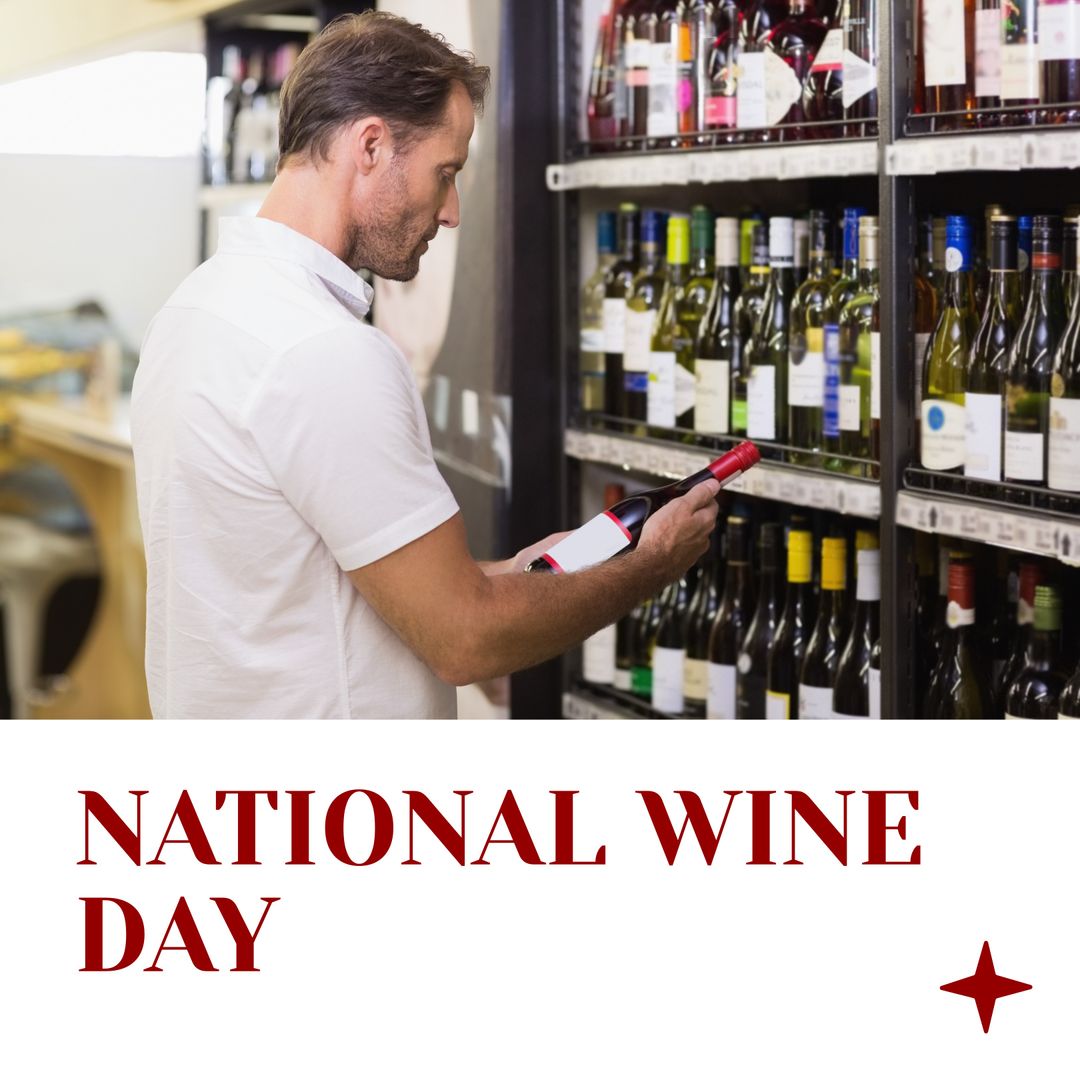 Bartender Selecting Wine Bottle for National Wine Day Celebration - Download Free Stock Templates Pikwizard.com