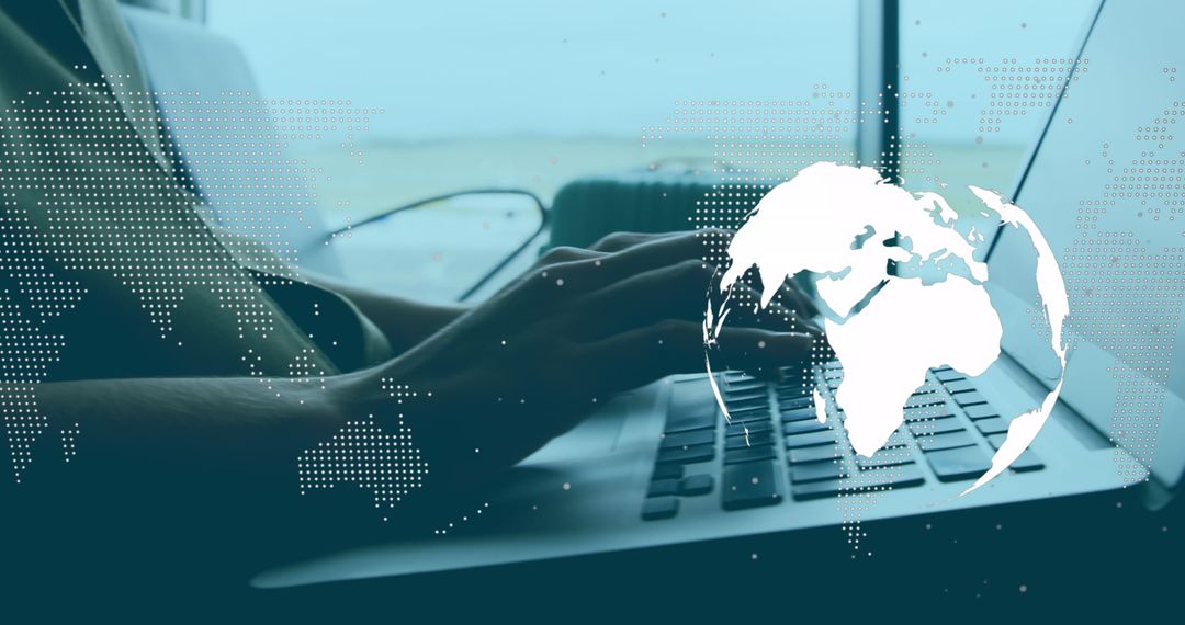 Digital Communication and Global Connectivity Concept