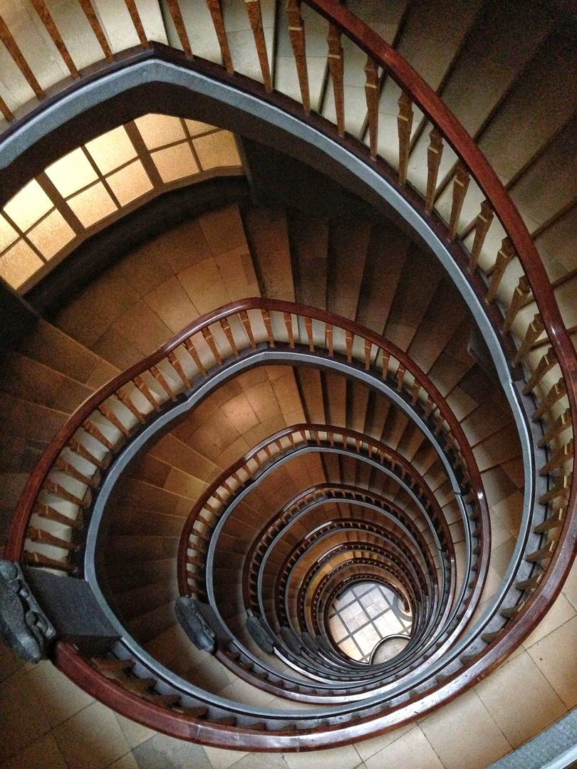 Brown Spiral Stairs - Free Images, Stock Photos and Pictures on Pikwizard.com