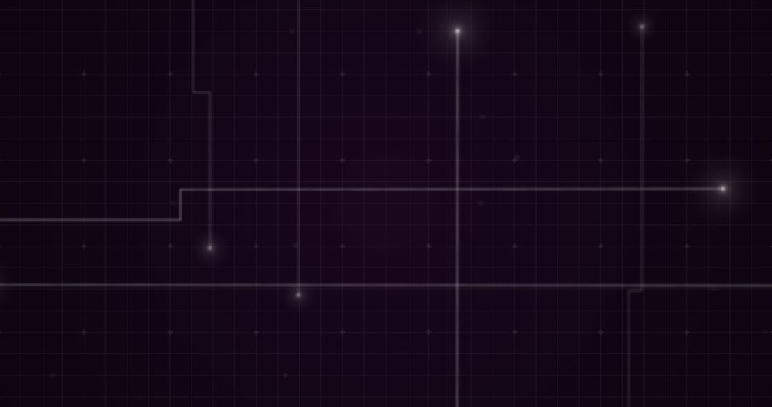 Futuristic Digital Interface with Glowing Grid Lines