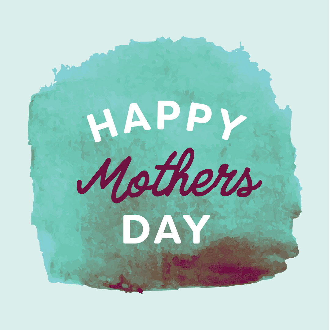 Transparent Stain with Happy Mother's Day Text for Celebrations