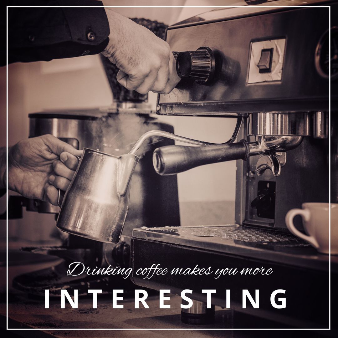 Barista Crafting Espresso Beverage with Espresso Machine