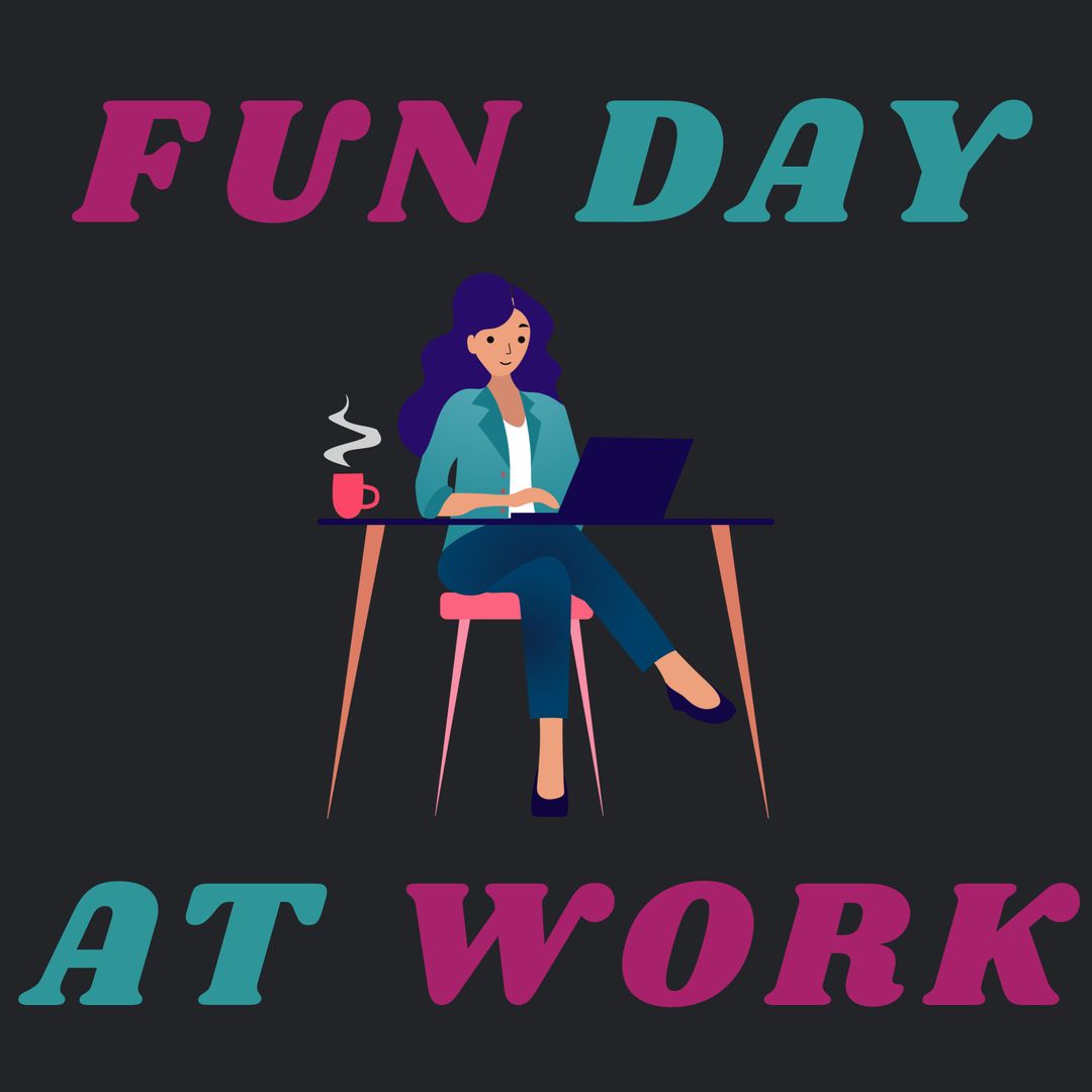 Casual Friday Work Environment with Relaxed Employee at Desk