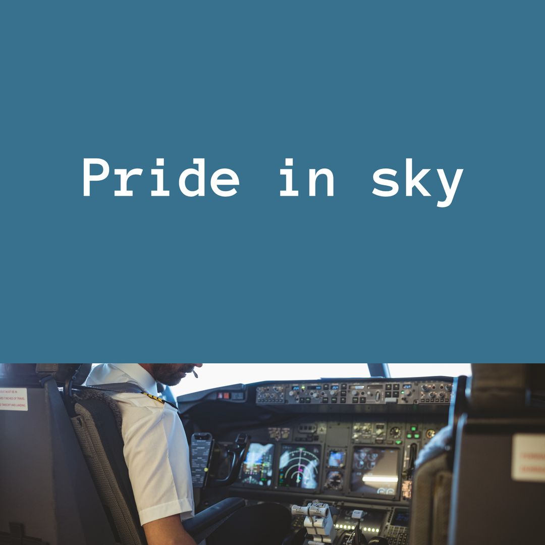 Professional Pilot in Airplane Cockpit Scheduling Flight