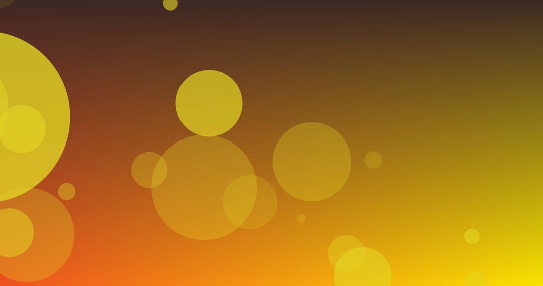 Abstract Bubble Design with Warm Gradient Colors