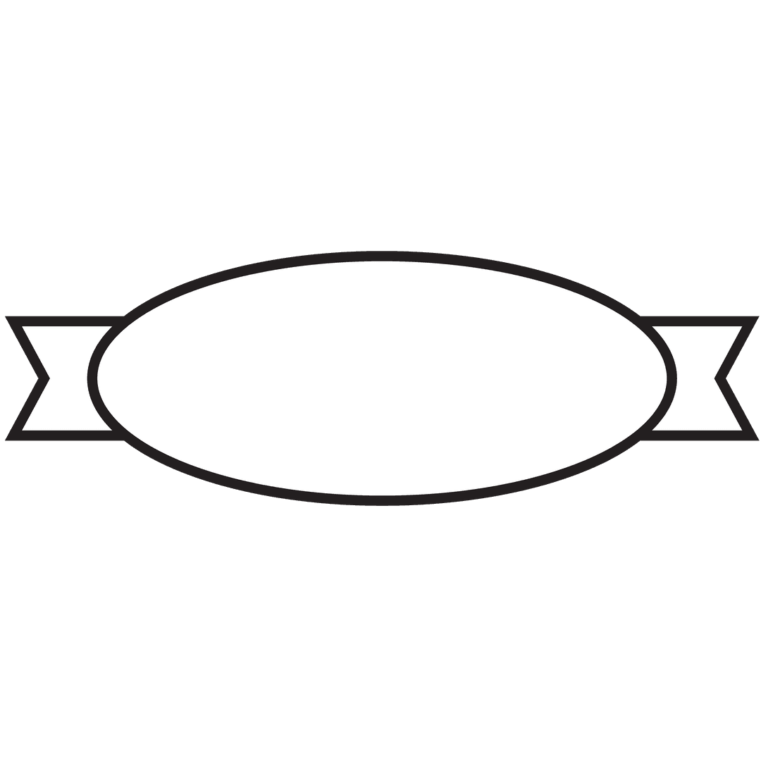 Blank Oval Signboard Vector on Transparent Background for Business Use