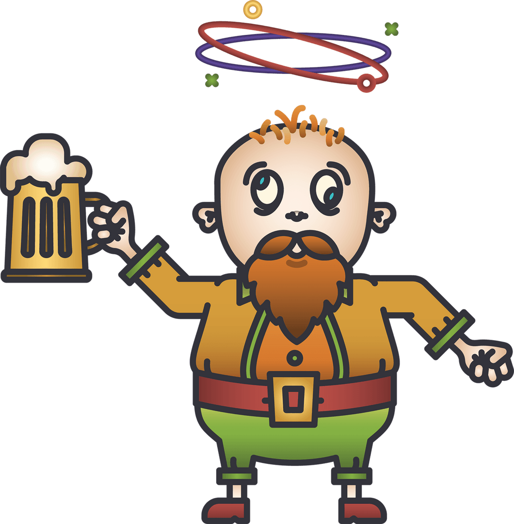 Transparent Illustration of St. Patrick's Day Leprechaun