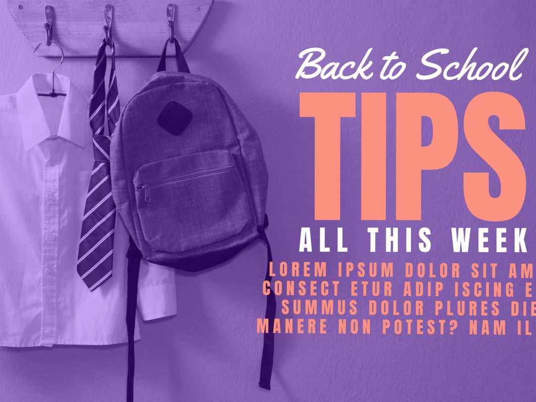 Back to School Preparation with Backpack and Uniform