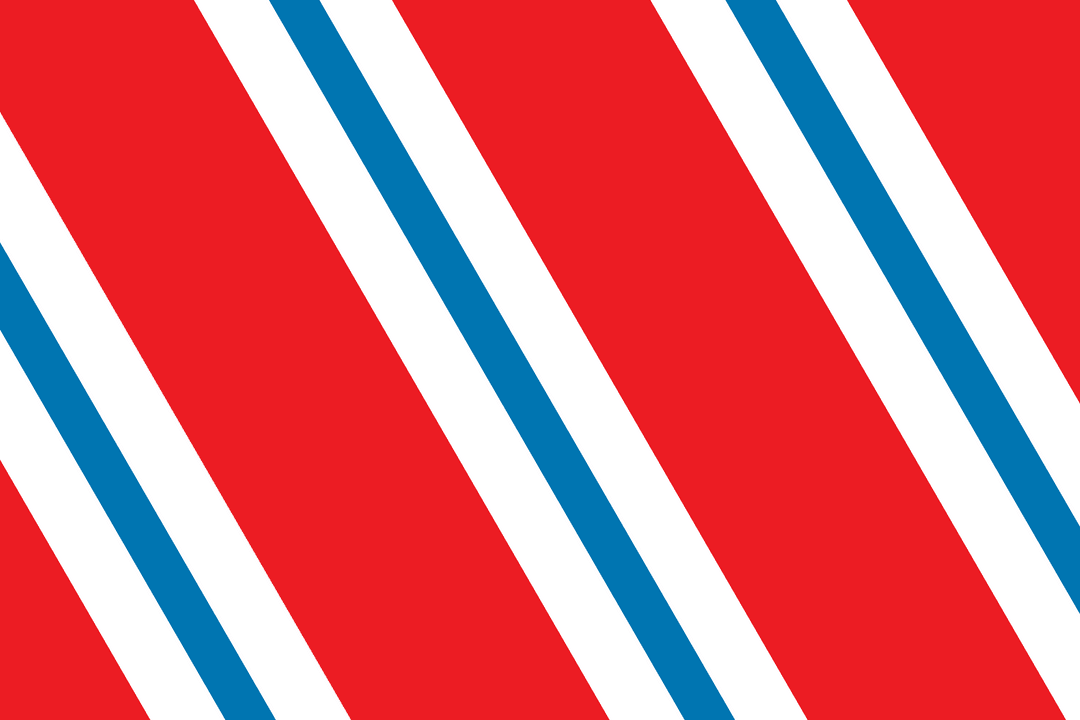 Abstract Red and Blue Stripe Pattern on Transparent Background