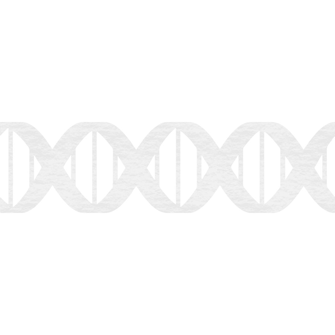 Transparent DNA Helix Illustration on Black Background
