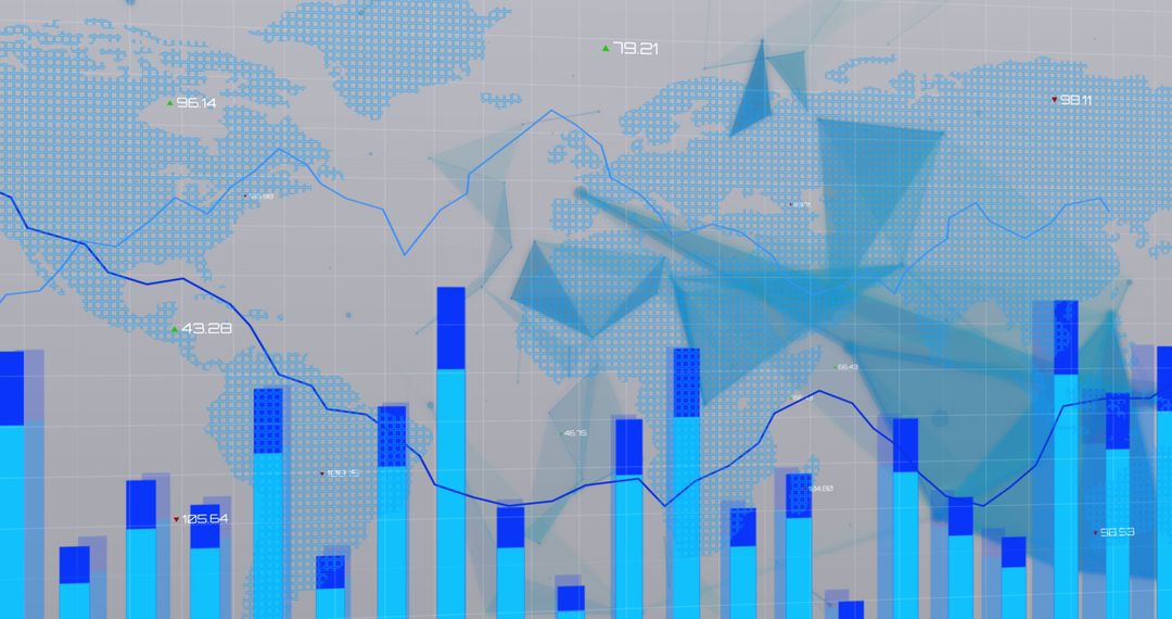 Financial Data Visualization and Digital Analysis with World Map