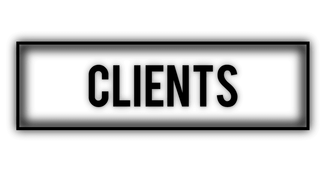 Clients Text Transparent Background for Business Use