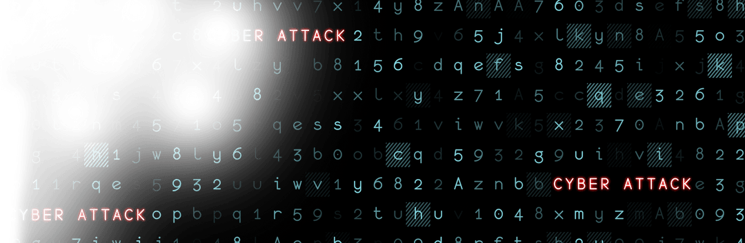 Digital Barcode Code with Cyber Attack Crisis on Transparent Background