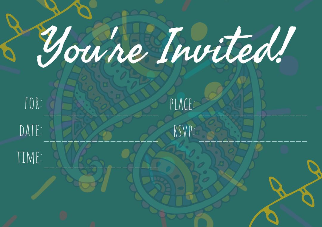 Elegant Mandala Pattern Event Invitation Template