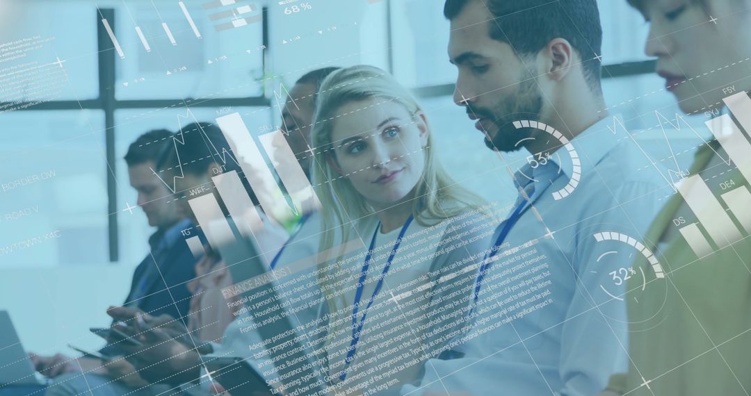 Financial Data Visualization in Colleagues Meeting