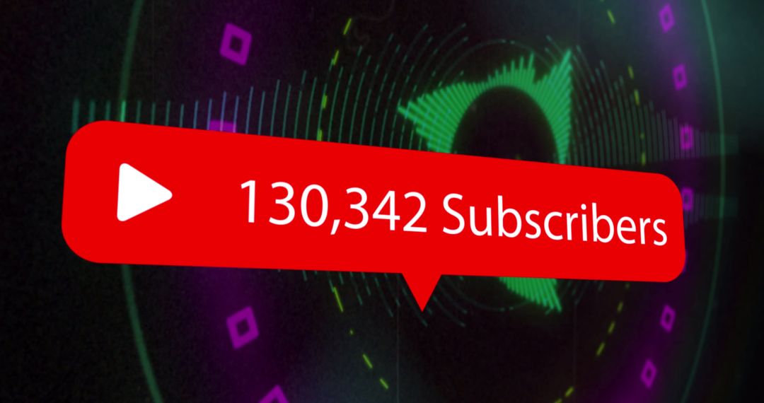 Digital Growth Concept with Social Media Subscribers Highlighted