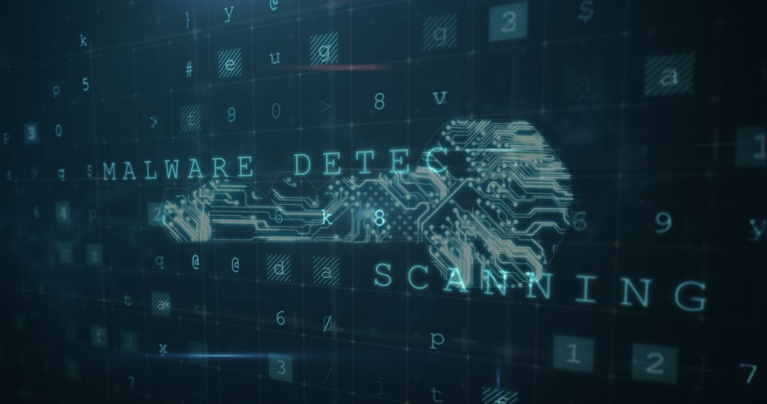 Digital Decryption Key Representing Cybersecurity Threat