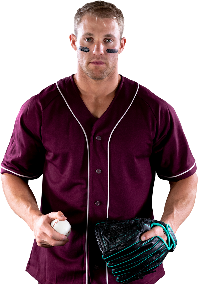 transparent baseball player holding ball mid-shot - Download Free Stock Images Pikwizard.com