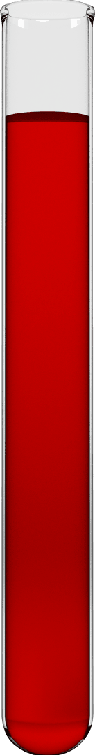 Transparent Test Tube Containing Red Chemical Solution