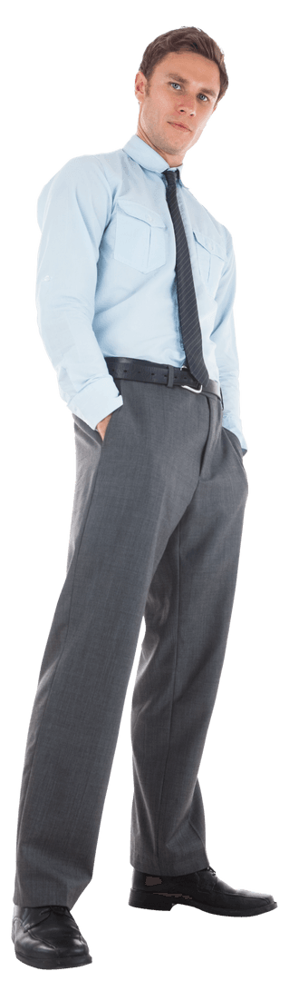 Confident Business Professional Standing Transparent Background