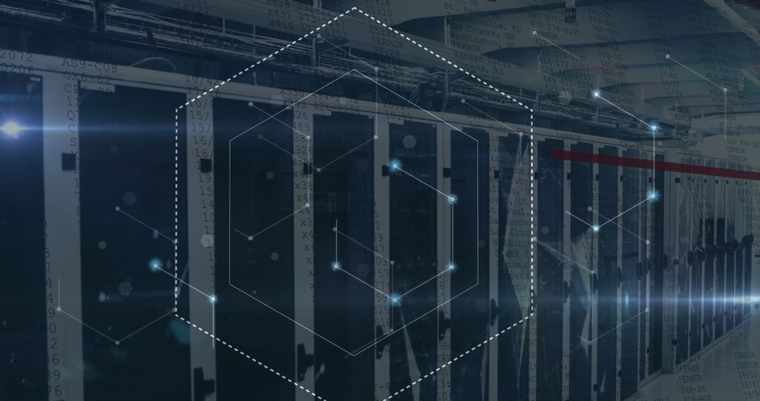 Futuristic Data Networks and Processing Visualization