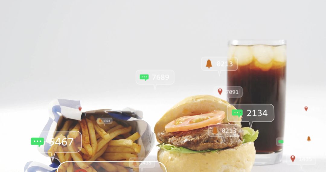 Modern Fast Food Presentation with UI Interfaces
