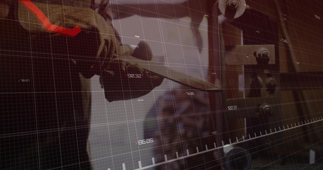 Technician Analyzing Data in Vault with Graph Overlay