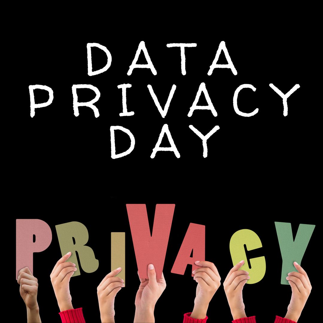 Colorful Letters Celebrating Data Privacy Day Awareness