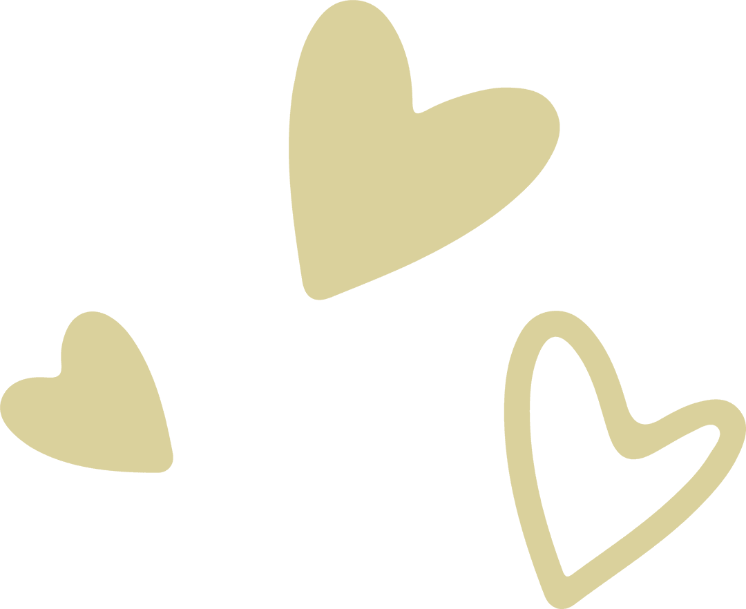 Abstract Heart Shapes on Transparent Background for Romantic Designs