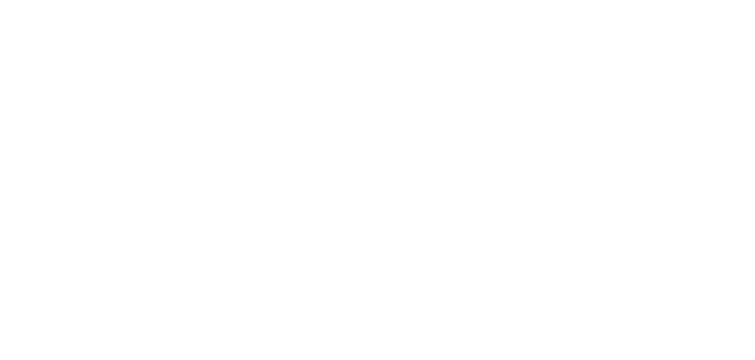 Transparent Hiring Concept with 'We Want You' Message